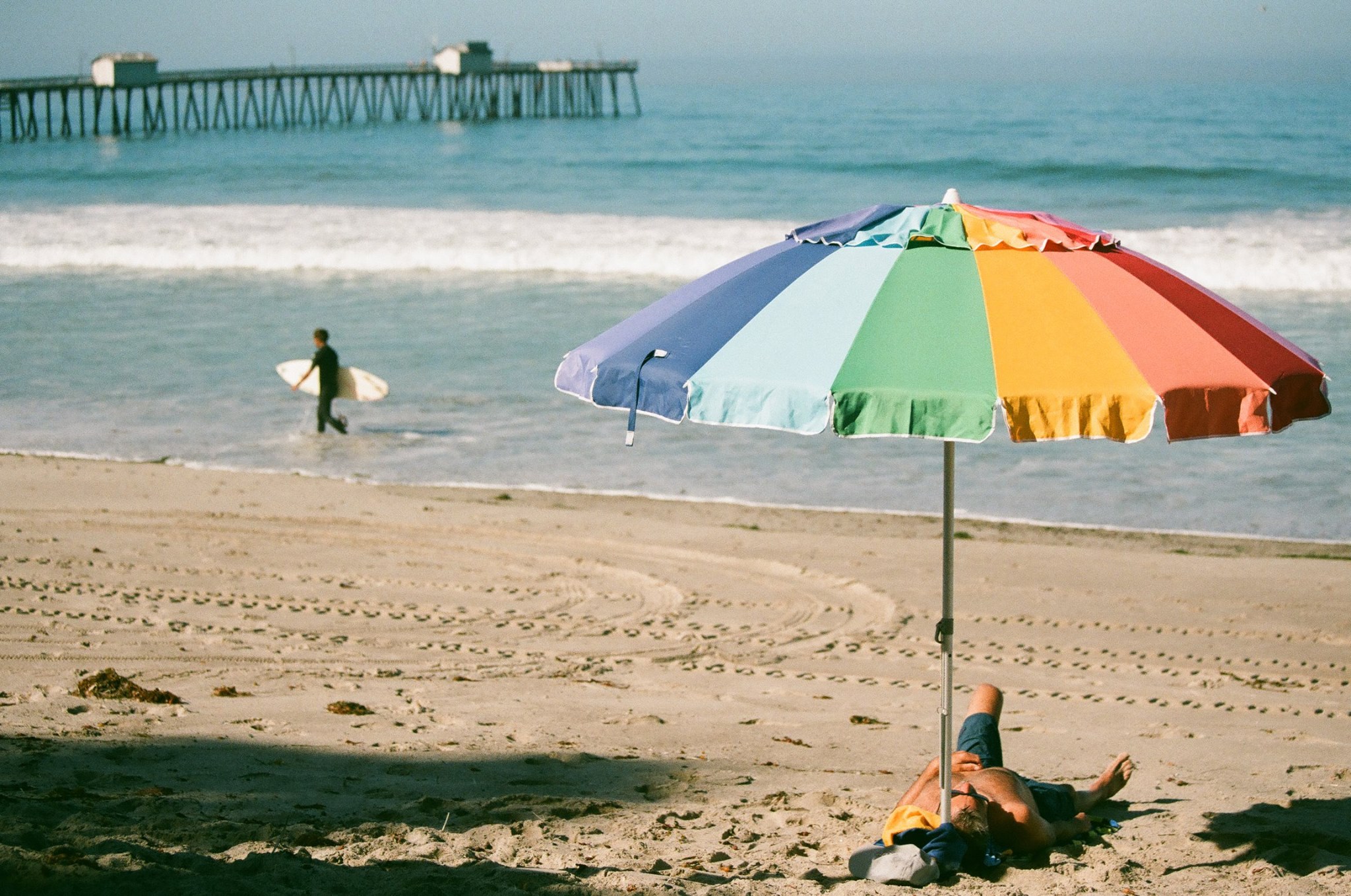 Fujicolor Canon 1V — at San Clemente Beach and Pier